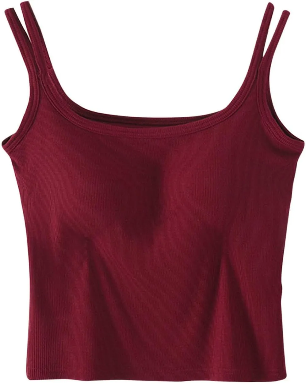Padded Tank Tops for Women Pure Classic Fit Smooth Soft High Stretch Basic Tanks Casual Trendy Undershirts