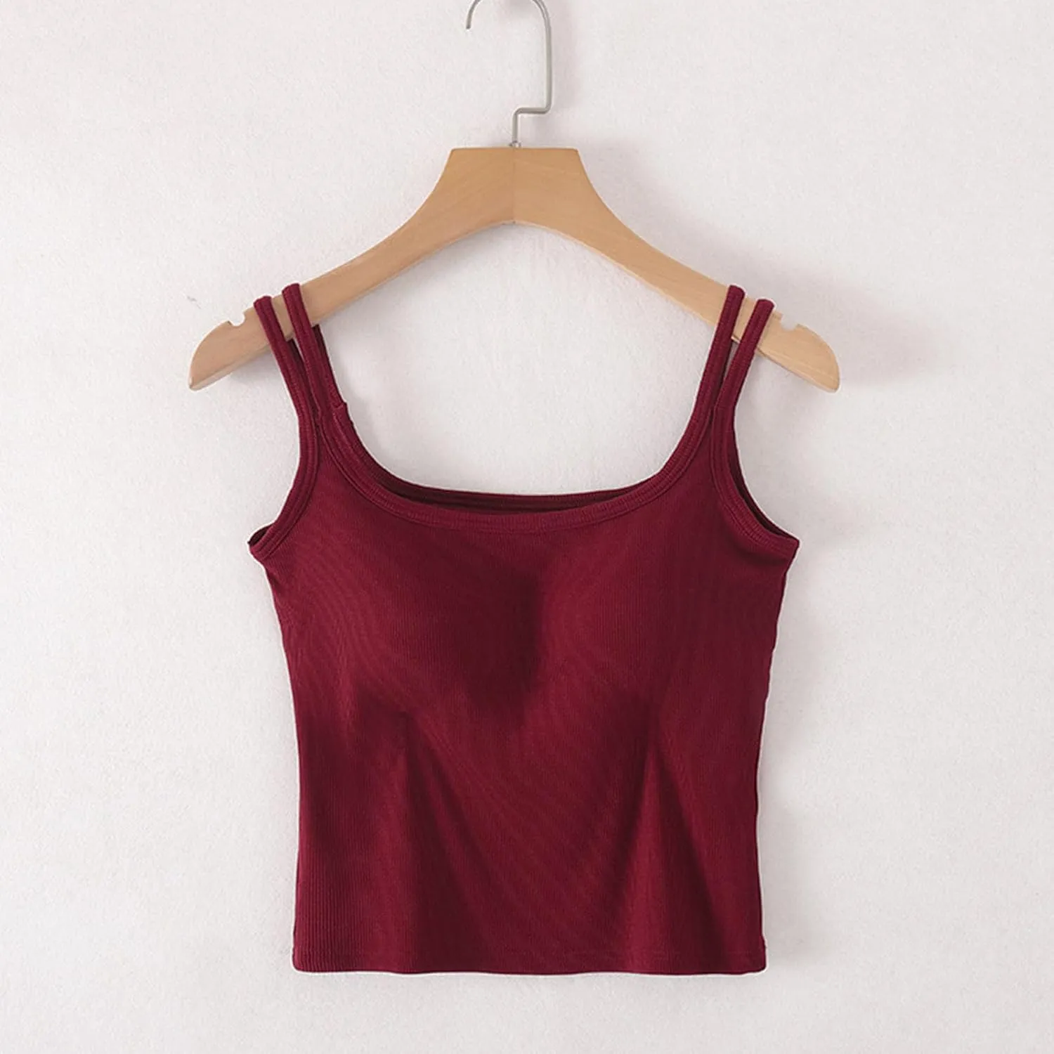 Padded Tank Tops for Women Pure Classic Fit Smooth Soft High Stretch Basic Tanks Casual Trendy Undershirts