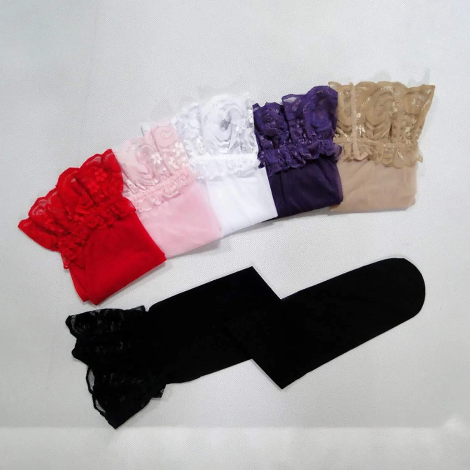Santa Lingerie For Women See-Through Sleeve Casual Women's Tops Mesh Hollow Out Floral Lace Bodysuit One Piece