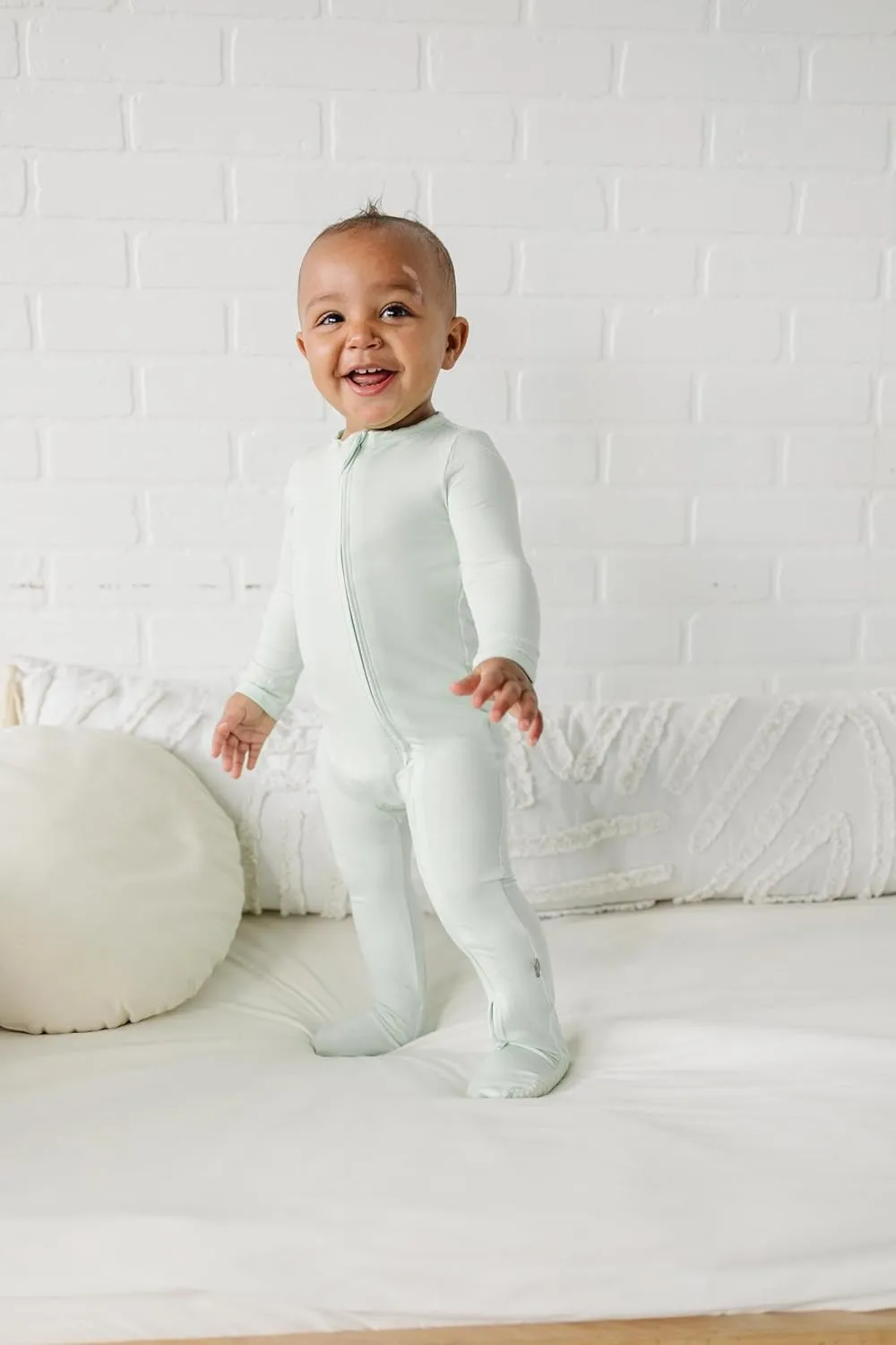 Soft Bamboo Viscose Zippered Footie
