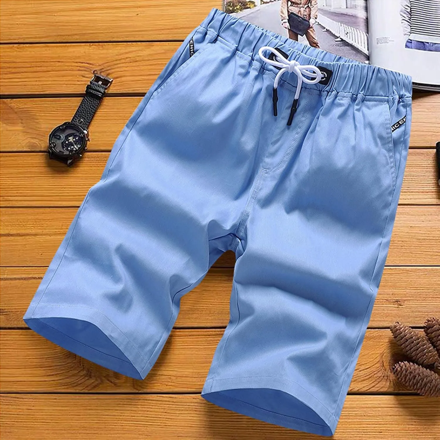 Swimming Trunks for Men Pant Casual Loose Short Printed Floral Beach Casual Pants Hewaiian Bathing Mesh Lining Suit