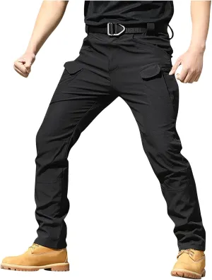 Tactical Pants for Men Relaxed Fit Stretchy Work Pants Baggy Cargo Camo Pants Flex Carpenter Pants Multi Pockets Tactical Pants for Men Stretch Tactical Pants Military Pants Hunting Pants for Men