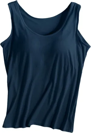 Tank Tops for Women Built in Bra Spaghetti Strap Workout Shelf Bra Camisole Top Padded Solid Sport Under Clothe