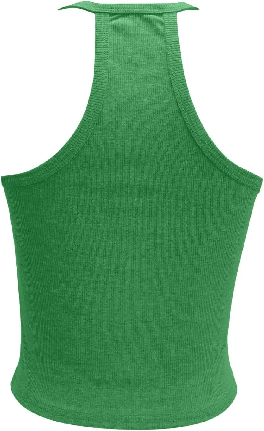 Tank Tops for Women Crop Camisole Summer Fashion Sleeveless Ribbed Workout Basic Going Out Gym Spring Clothes