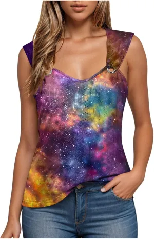 Tank Tops for Women Loose Fit Casual Summer Spaghetti Strap Trendy Spring Cute Lace Sleeveless T Shirts