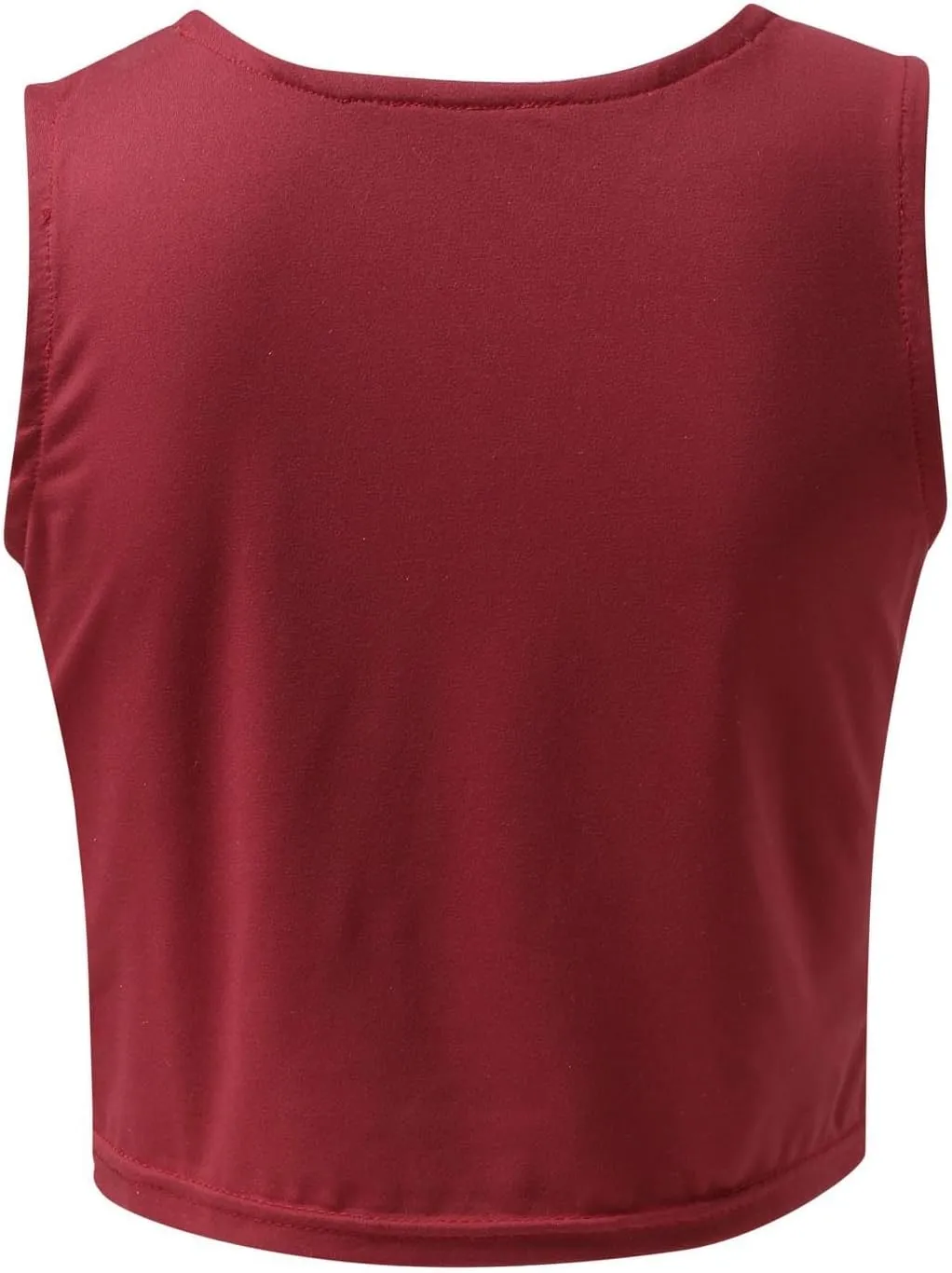 Tank Tops for Women Trendy Causal Sleeveless Crewneck Knit Slim Fitted Side Ruched Casual Basic Tshirts