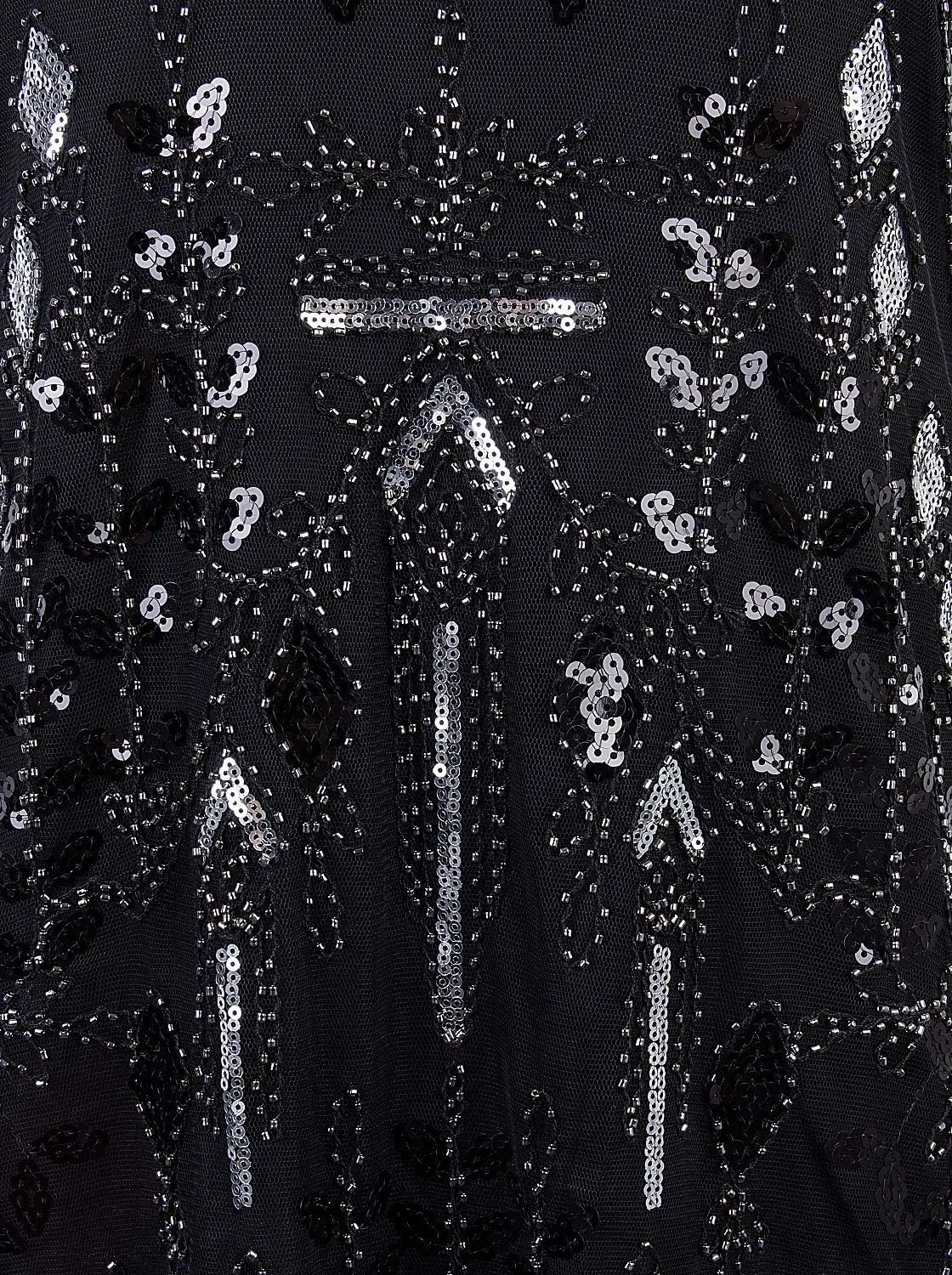 Vijiv Womens 1920s Vintage Beaded Tops Art Deco Sleeveless Embellished Sparkly Sequin Vest Tank Top