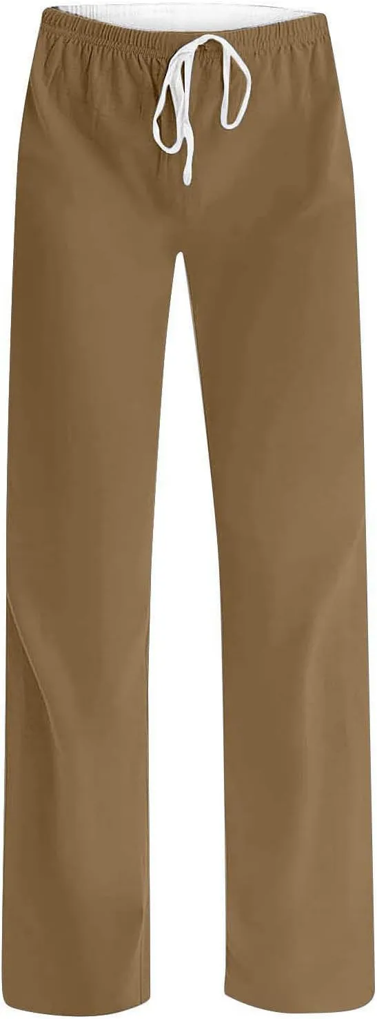 Womens Athletic Pants Straight Leg Lounge Trousers High Waisted Drawstring Soft Comfy Yoga Sweatpants with Pockets