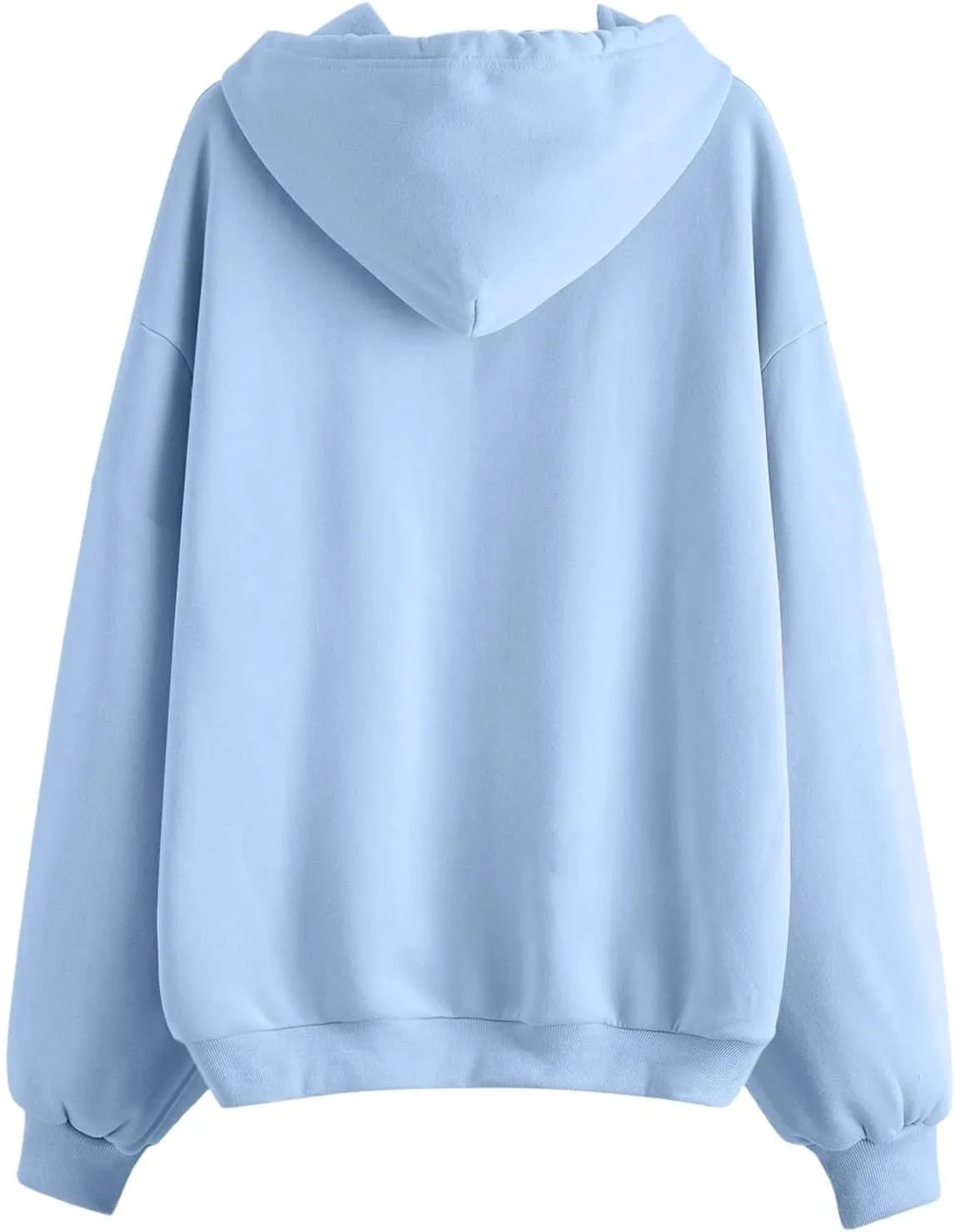 Womens Classic Zip Solid Sweatshirt Casual Long Sleeve Hoodies Crewneck Soft Lightweight Pullover Workout Fall Clothes
