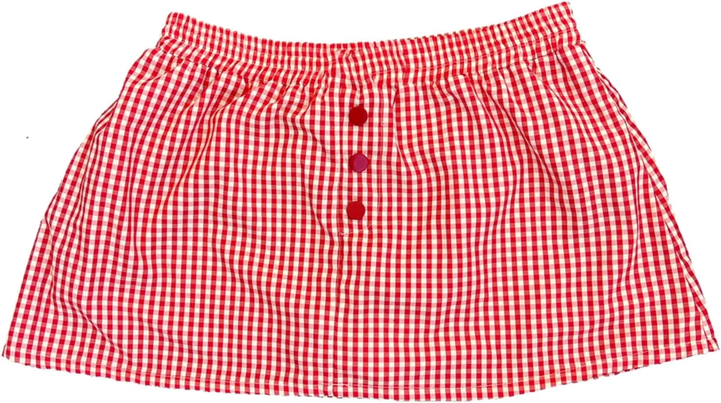 Womens Gingham Mini Skirts Y2k Going Out Elastic Waistband Plaid Checkered Streetwear Cute Summer Boxer Short Skirt