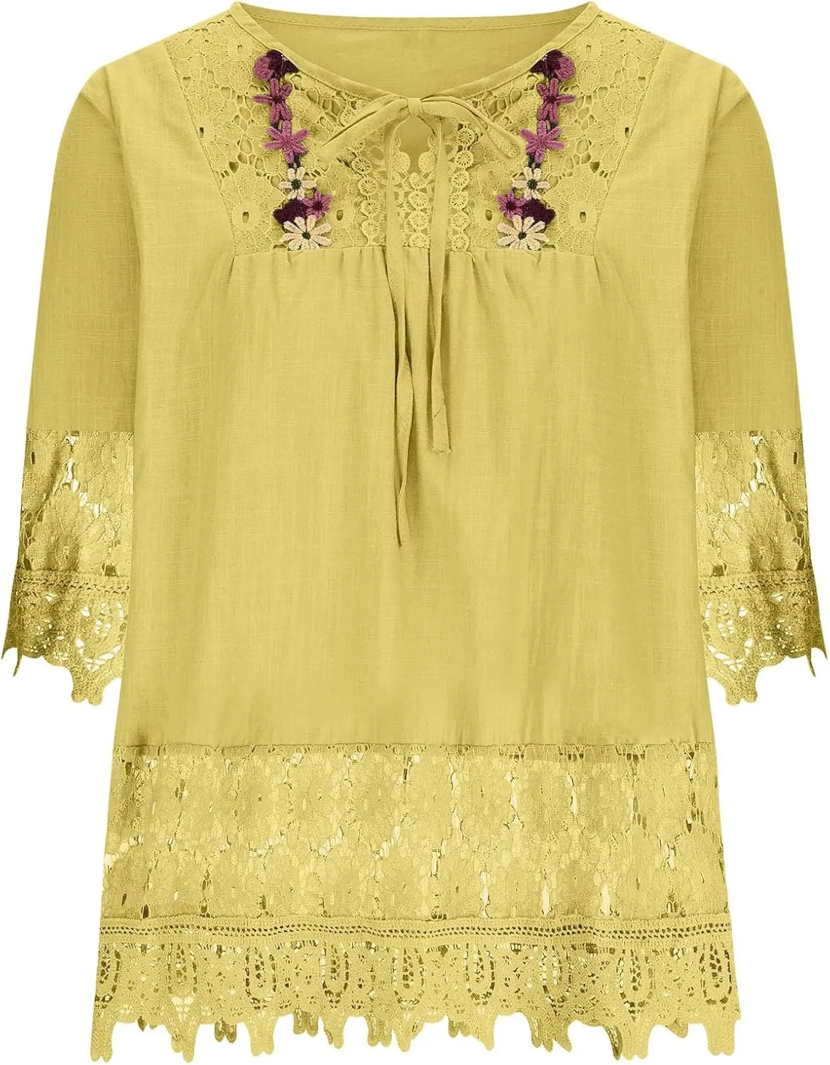 Womens Linen Shirts Summer Linen Button Down Short Sleeve T-Shirt Casual Loose Lightweight Round Neck Blouses