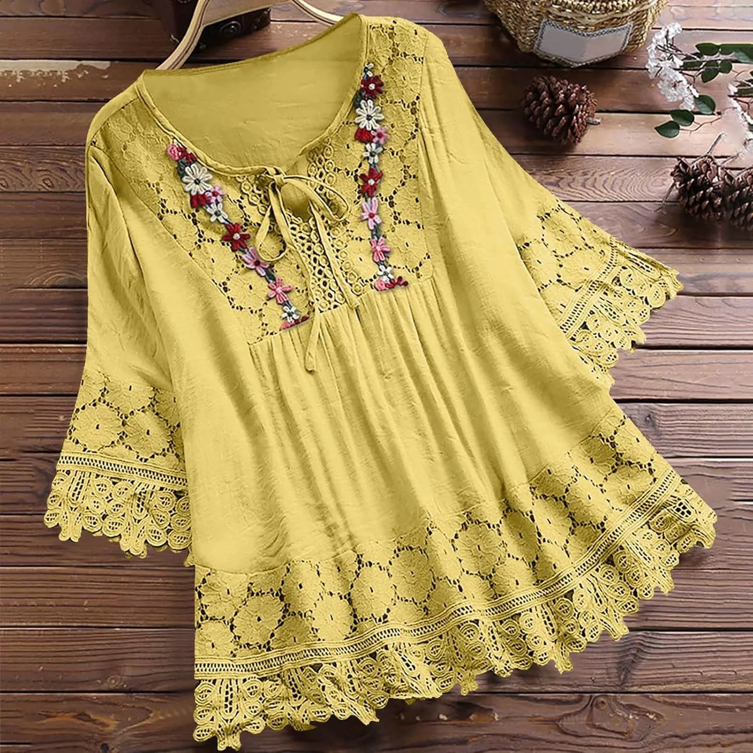 Womens Linen Shirts Summer Linen Button Down Short Sleeve T-Shirt Casual Loose Lightweight Round Neck Blouses
