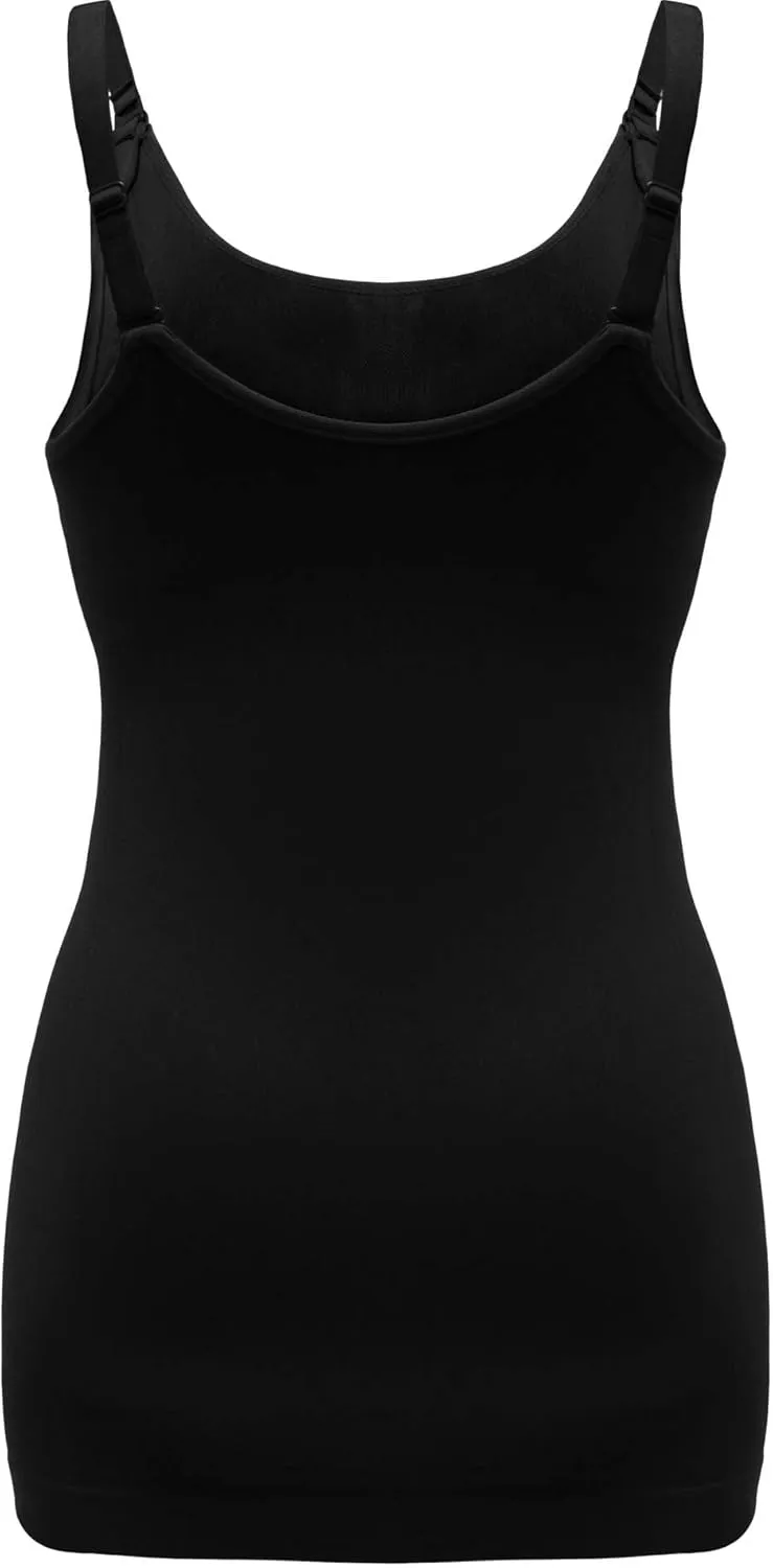 Women's Maternity Nursing Tank Tops with Built in Bra for Breastfeeding Camisoles Shirt 4Pack