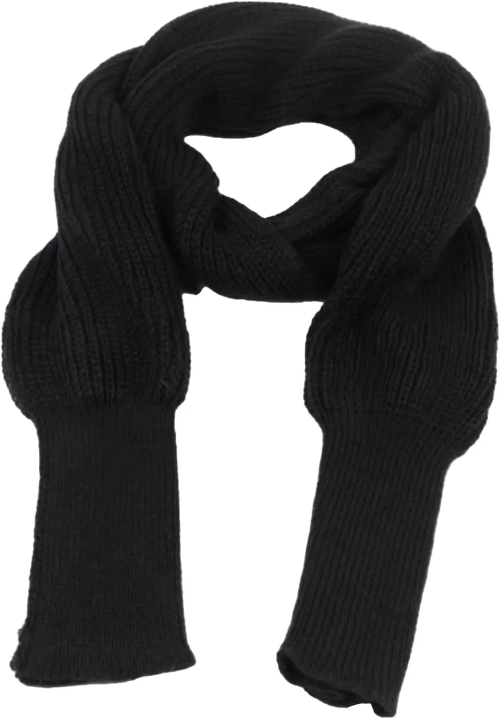 Womens Scarf with Sleeves Winter Cable Knit Sweater Tops Wrap Sweatshirts Soft Plus Size Shawel Warm Crochet Scarves