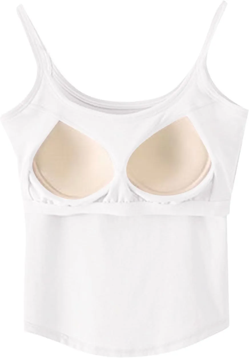 Womens Spaghetti Strap Tank Tops U Neck Pure Soft Smooth Comfort Tanks Trending Fashion Summer Comfy Shirts