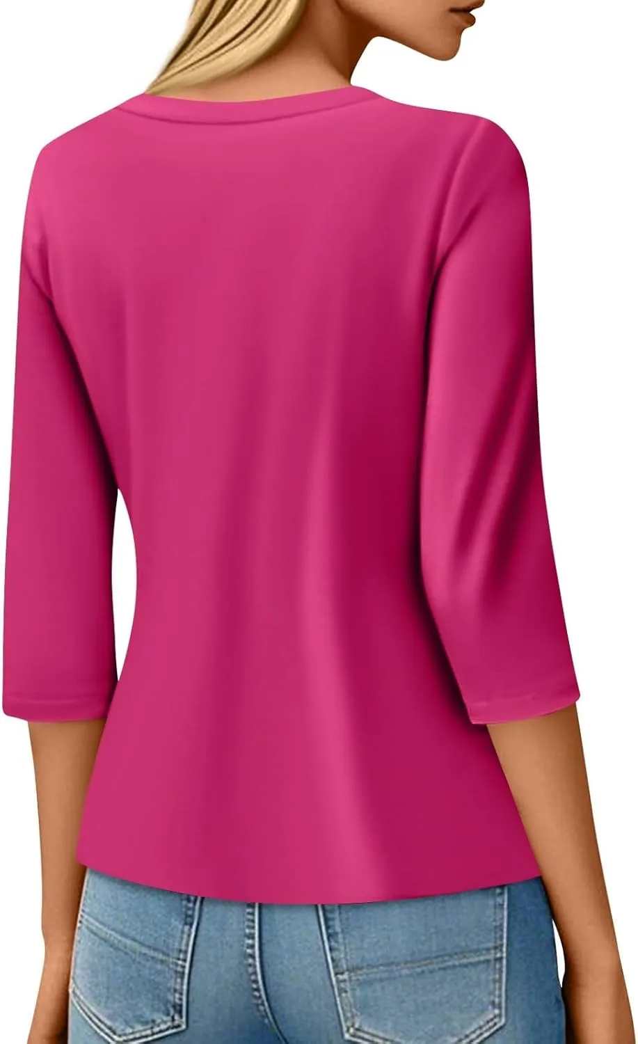 Womens St. Patrick's Day Shirts 3/4 Sleeve Green Shirts for Women Lucky,3/4 Sleeve Shirts for Women Cotton Fall T Shirts