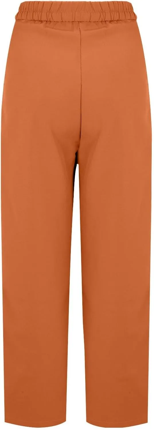 Womens Suit Pants Dressy Elegant Straight Leg Business Office Trousers High Waist Solid Color Formal Classy Work Pants