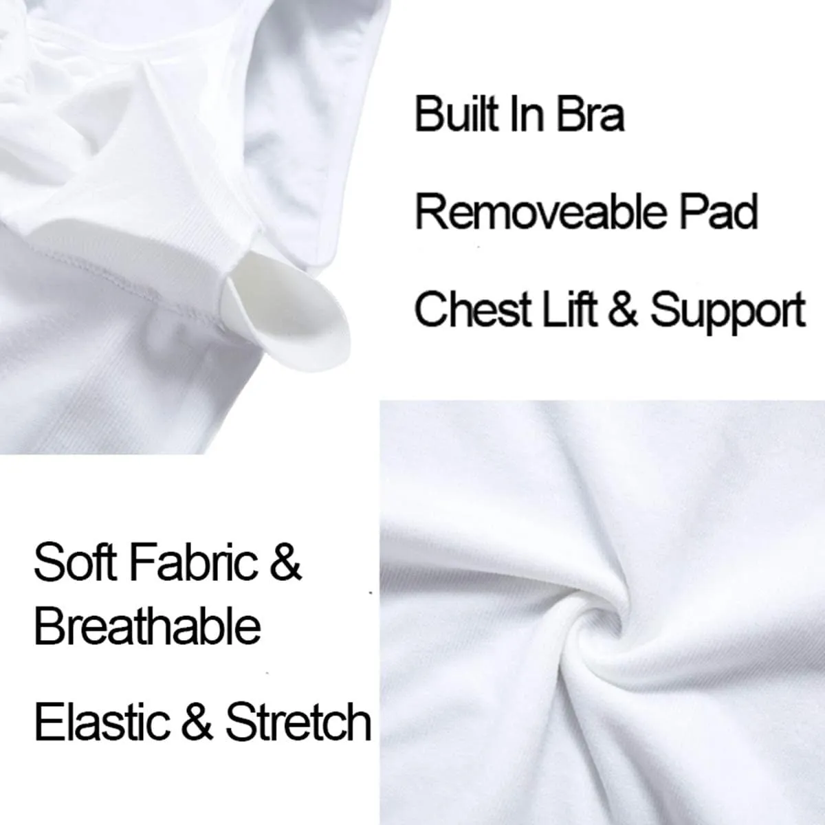 Womens Tank Tops Camisole with Built in Padded Bra Vest Cami Shelf Bra Casual Wide Strap Yoga Shirt