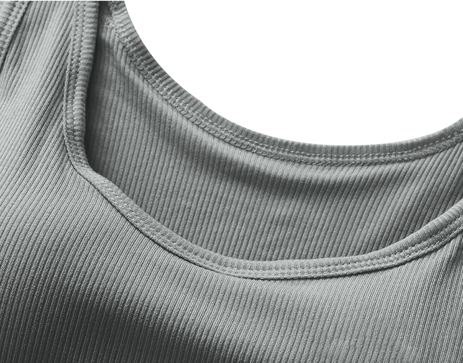 Womens Tank Tops with Built in Bra Summer Casual Basic Modal Padded Yoga Shirts Loose V Neck Workout Camisoles Tees